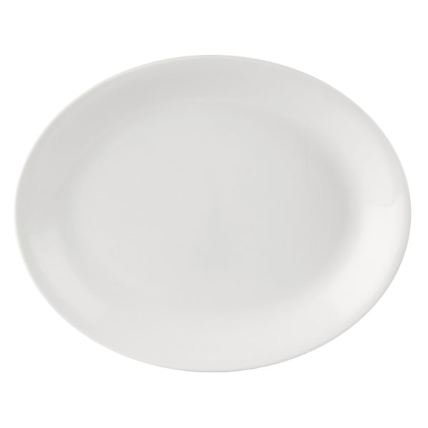 30x24cm Simply Oval Plate White