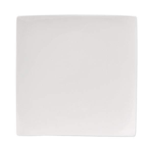 27.5cm Simply Square Plate White