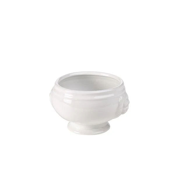 14oz Porcelite Lion Head Soup Bowl White