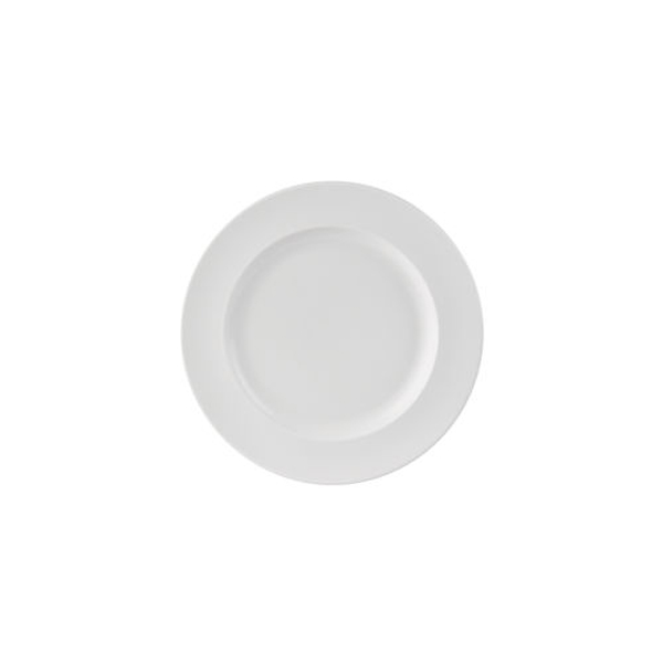 16cm Simply Rimmed Plate White