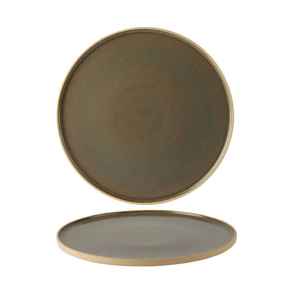 31cm Rustico Fawn Walled Plate
