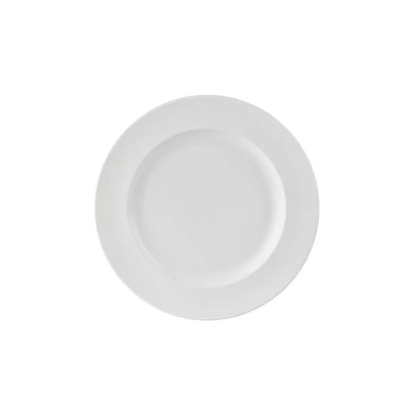25.5cm Simply Rimmed Plate White