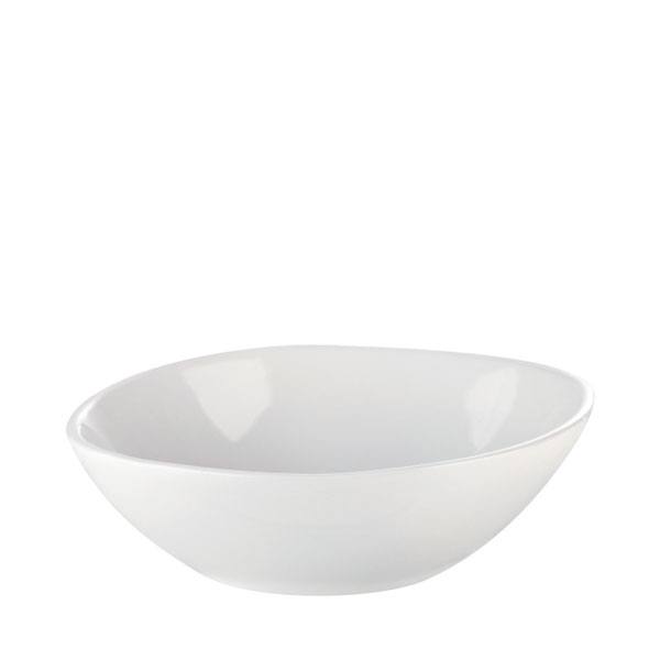 17cm Simply Oval Bowl White