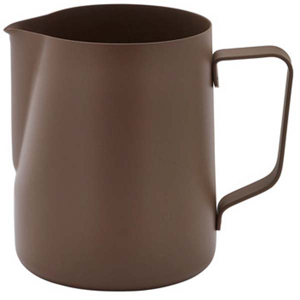 600ml Non-Stick Frothing Milk Jug Brown