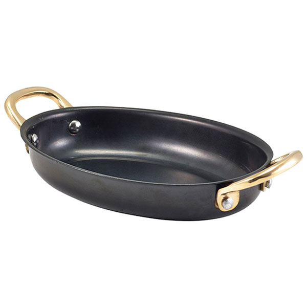 16.5 X 12.5cm Genware Vintage Steel Oval