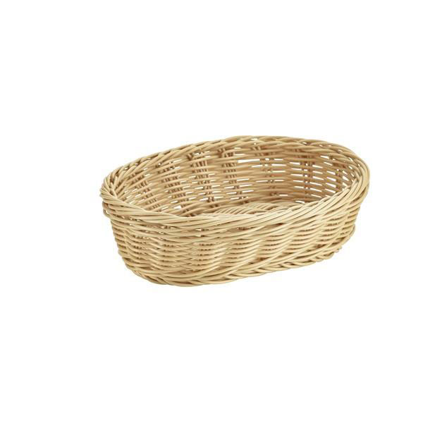 22.5x15.5x6.5cm Oval Polywicker Basket
