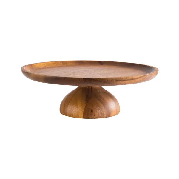 24x8cm Wooden Cake Stand Acacia