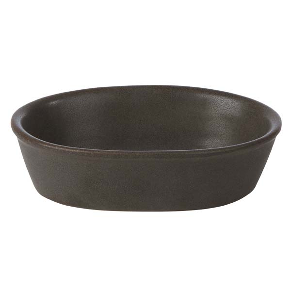 21cm Rustic Oval Pie Dish Olive Green