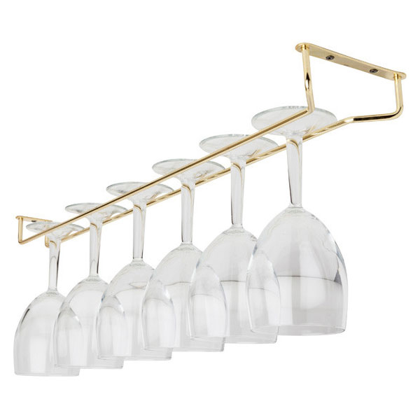 25cm Glass Hanger Brass