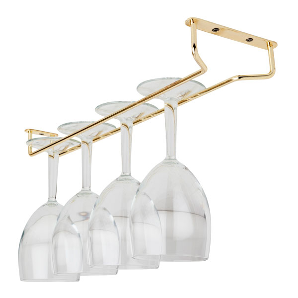 40cm Glass Hanger Brass