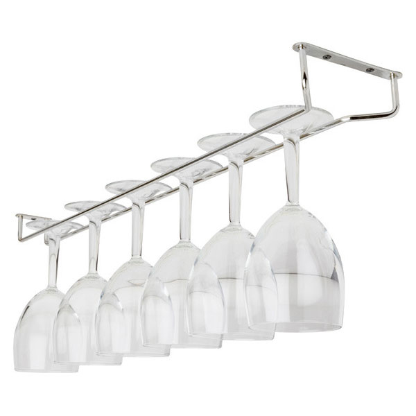 25cm Glass Hanger Chrome