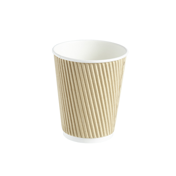 12oz Biopak Pla Lined Paperboard Ripple