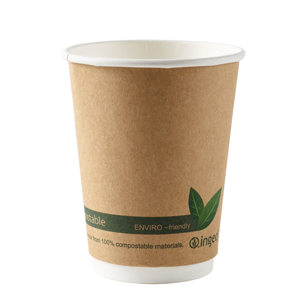 12oz Biopak Pla Lined Paperboard Green