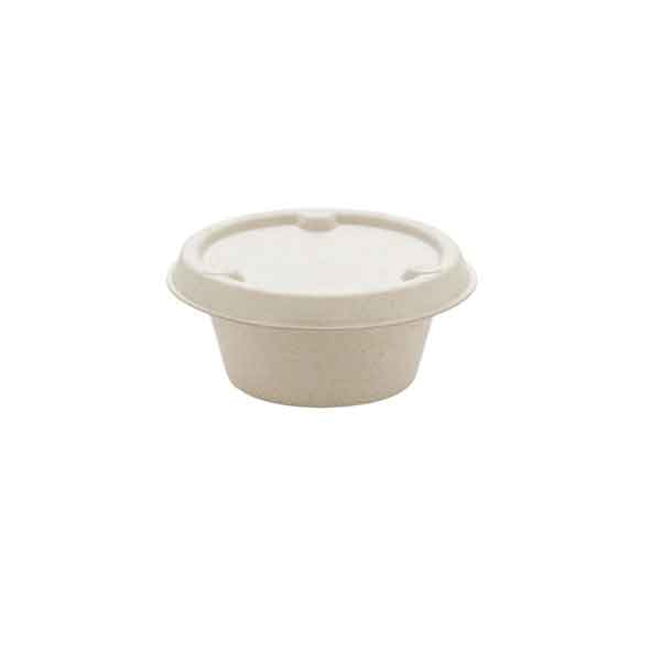 68x8mm Bepulp Bagasse Lid For 2oz Sauce