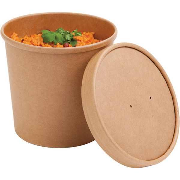Biopak Pla Lined Paperboard Lid For 16oz