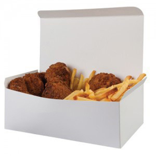 228x125x78mm Large Food Box White