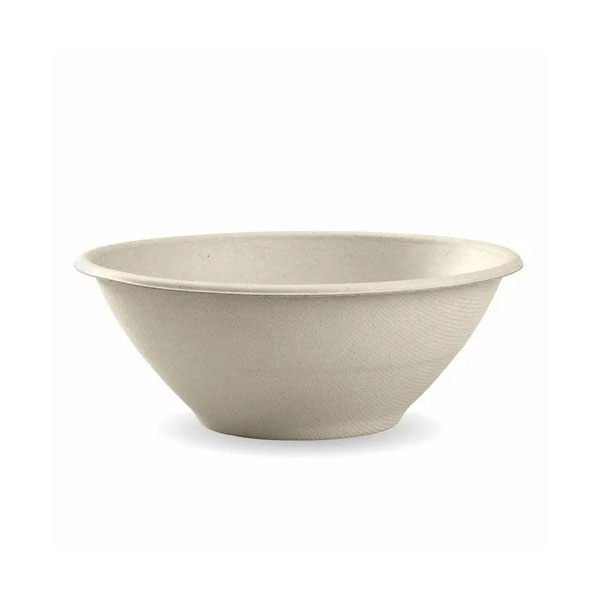1180ml Biopak Bagasse Bowl Natural