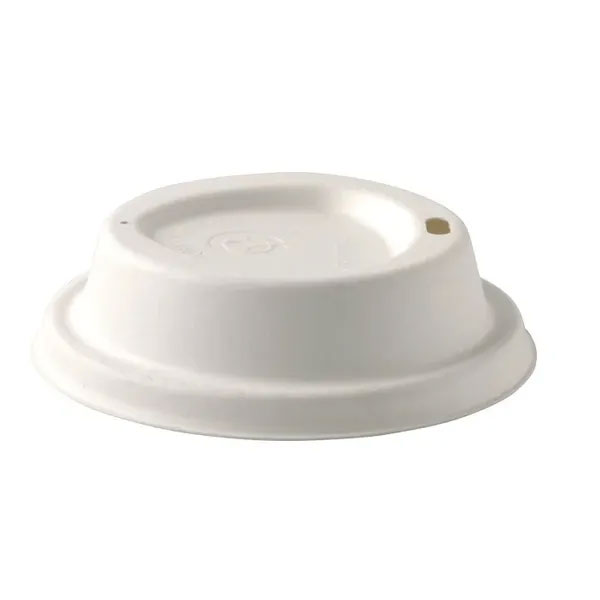 Biopak Bagasse Lid For 10/12/16oz Hot Cup