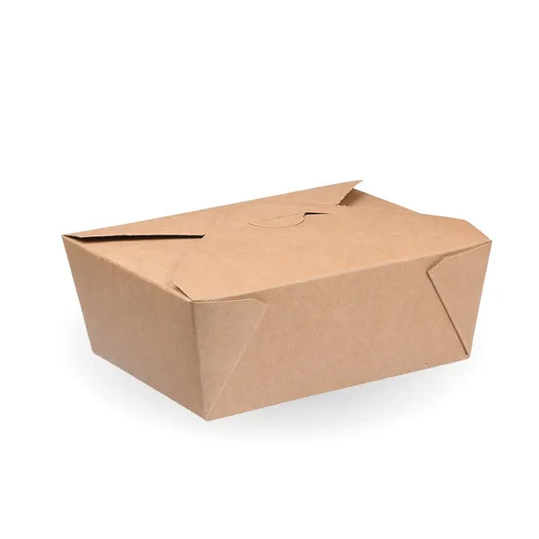 2500ml Biopak Kraft #4 Hot Food Box