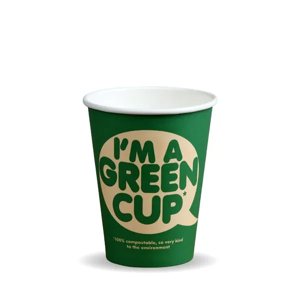 12oz Biopak Pla Lined Paperboard &quot;I&#39;M