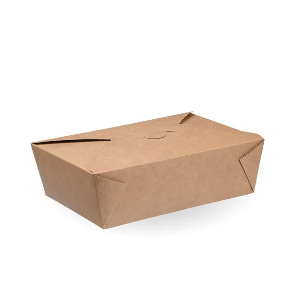 1500ml Biopak Kraft #3 Hot Food Box