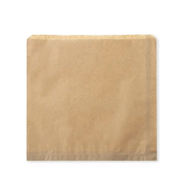 10&quot; Biopak Kraft Counter Strung Bag