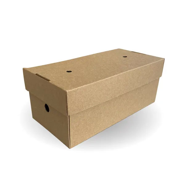 122x244x10.2mm Biopak Kraft Premium Burger