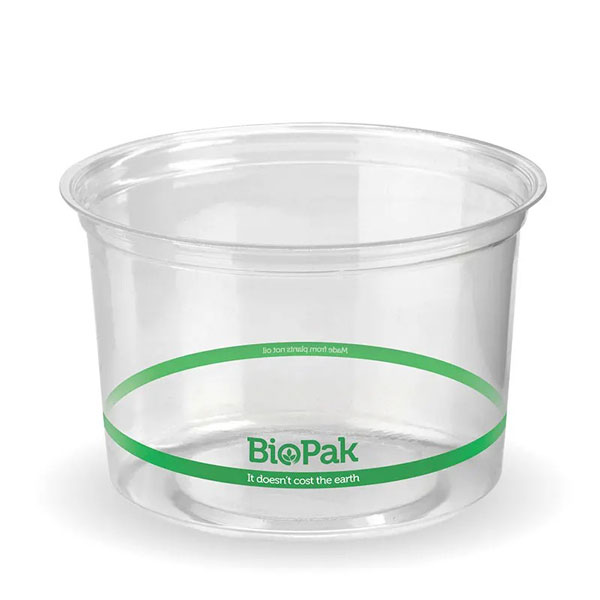 500ml Biopak Pla Bowl Clear