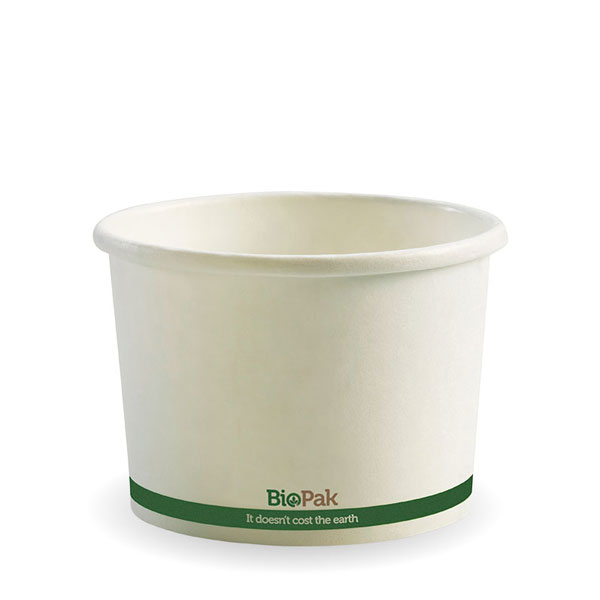 16oz Biopak Pla Lined Paperboard Bowl