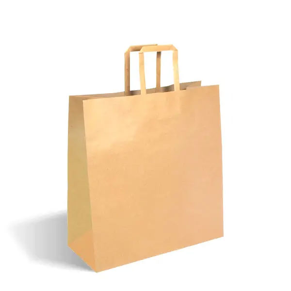 340x320x140mm Biopak Kraft Flat Handle Sos