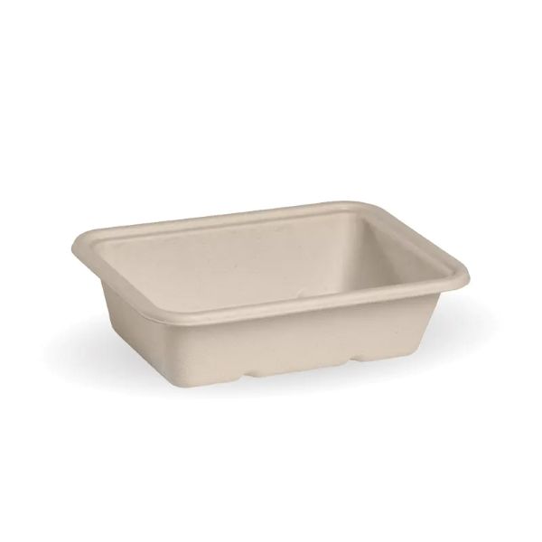 600ml Biopak Bagasse Rectangular Container