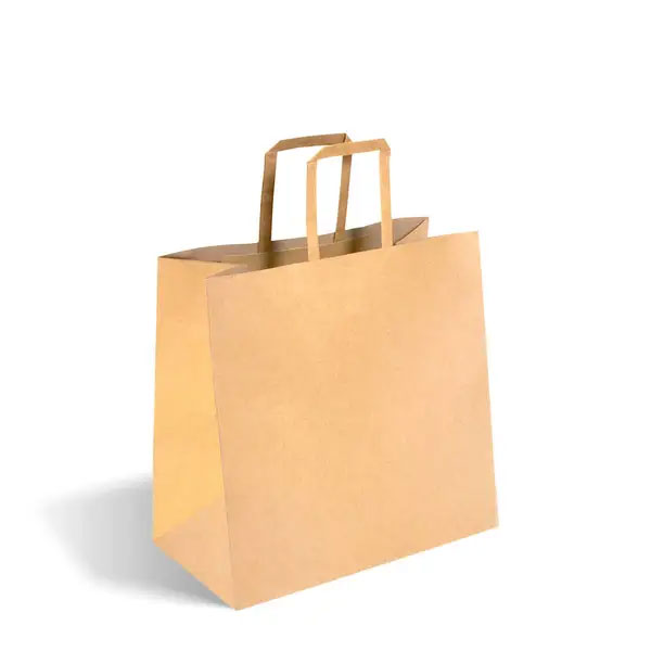 280x150x275mm Biopak Paper Flat Handle Bag