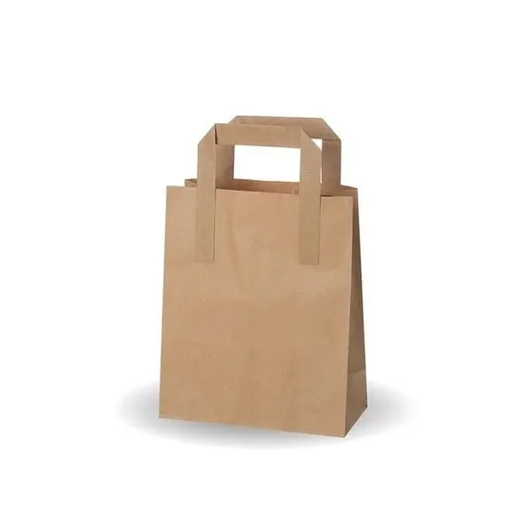 215x170x74mm Biopak Small Kraft Paper Bag