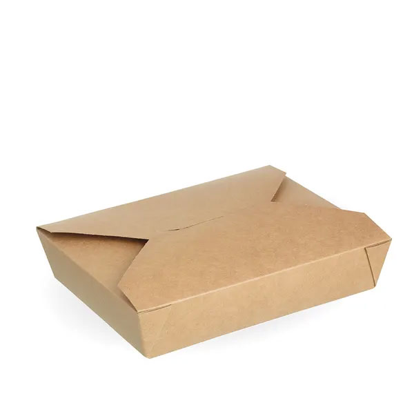 700ml Biopak Kraft Board Hot Food Box