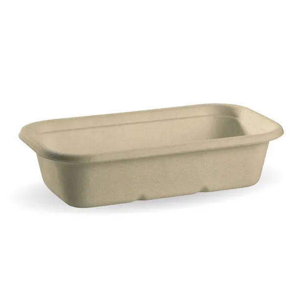 1000ml Biopak Bagasse Container Natural