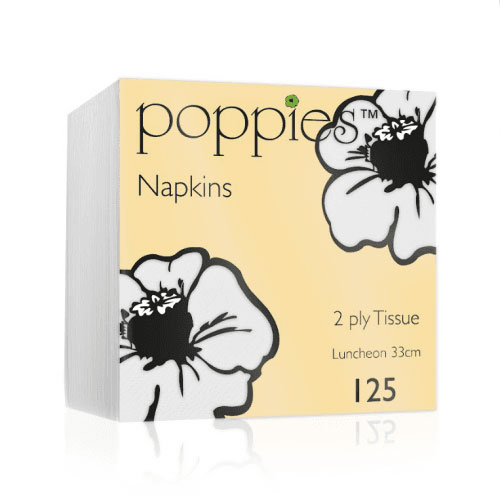 32cm 2 Ply Napkin White