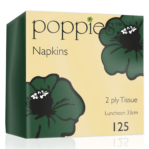 32cm 2 Ply Napkin Forest Green
