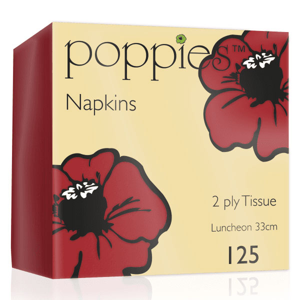 32cm 2 Ply Napkin Red