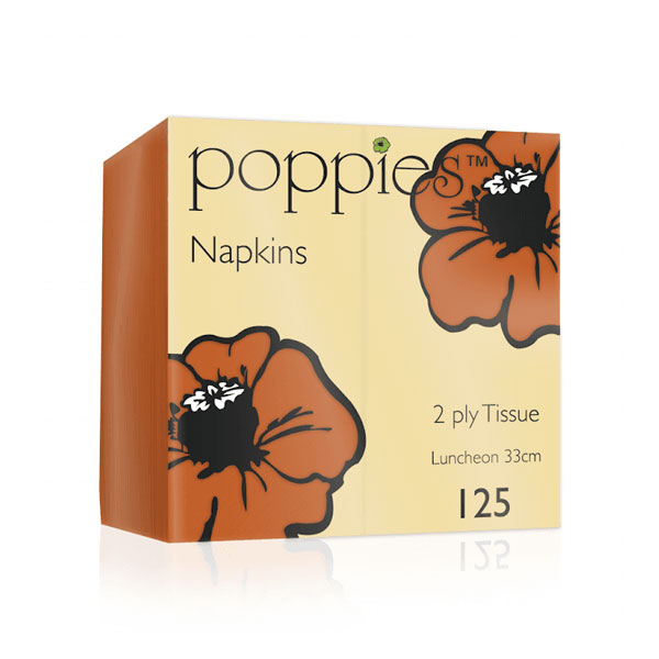32cm 2 Ply Napkin Orange