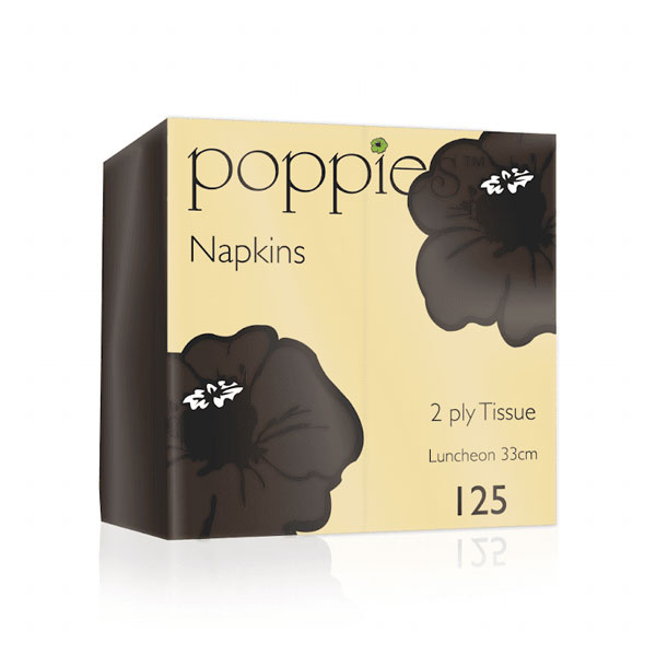 32cm 2 Ply Napkin Chocolate