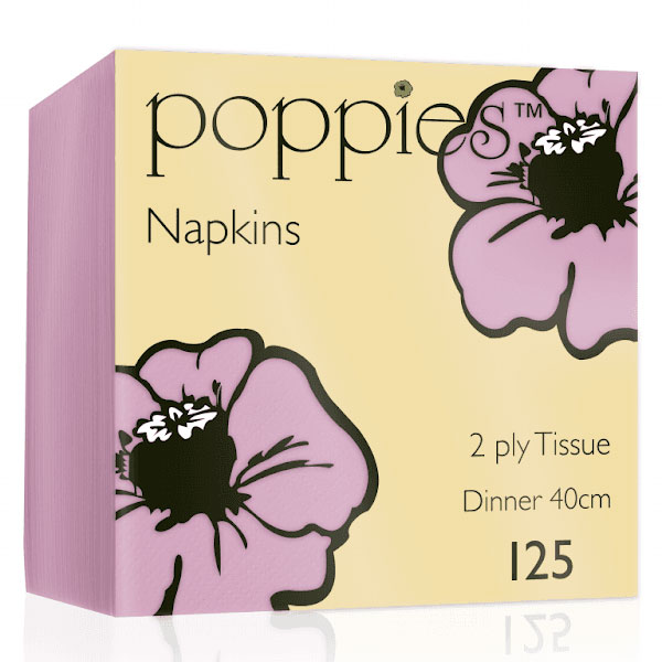 40cm 2 Ply Napkin Pink