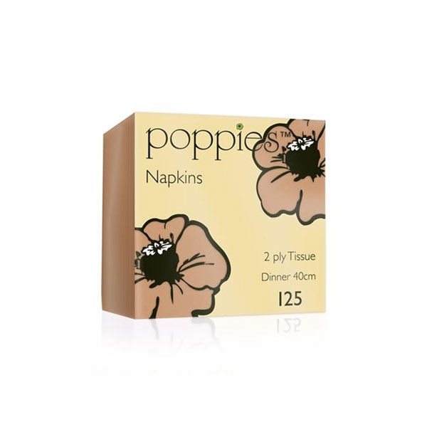 40cm 2 Ply Napkin Peach