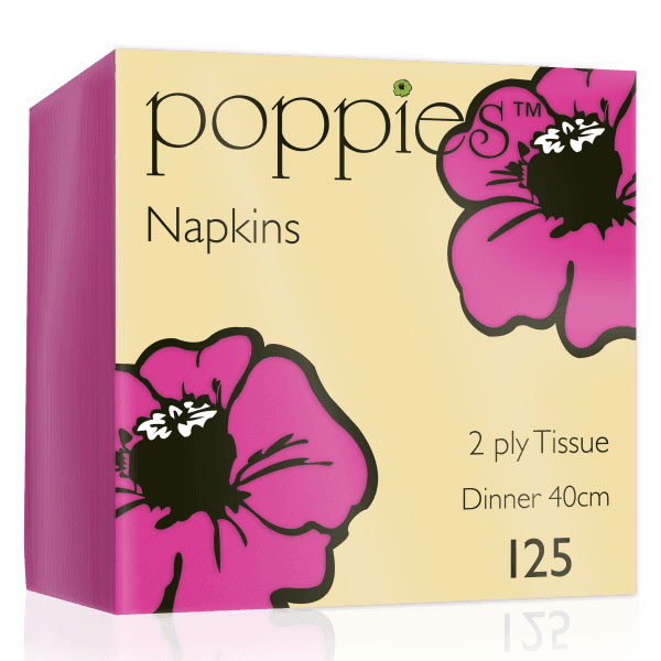 40cm 2 Ply Napkin Magenta