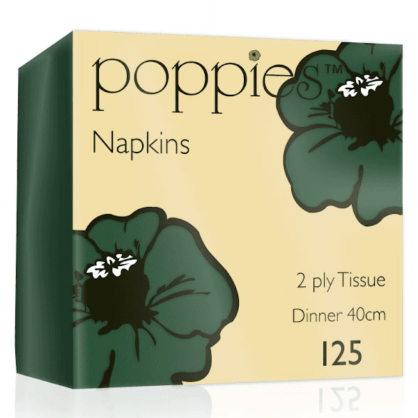 40cm 2 Ply Napkin Forest Green
