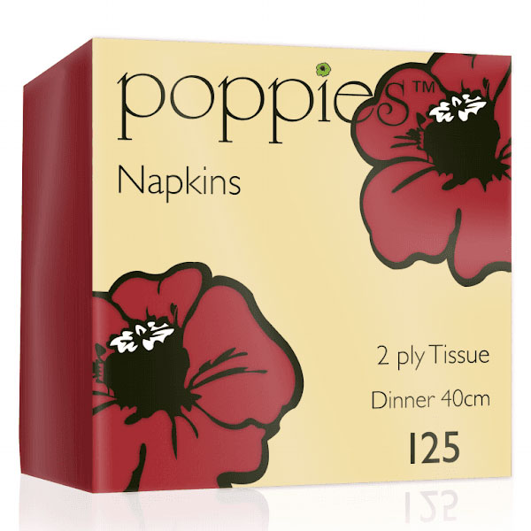 40cm 2 Ply Napkin Red