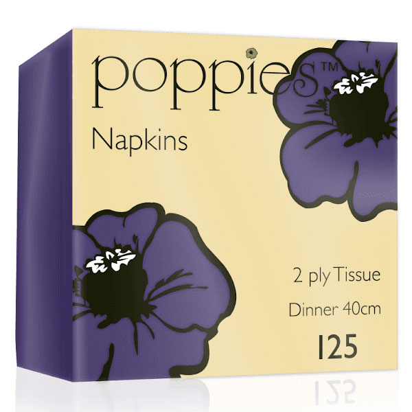 40cm 2 Ply Napkin Purple