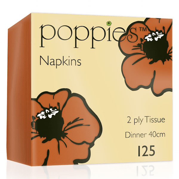 40cm 2 Ply Napkin Orange