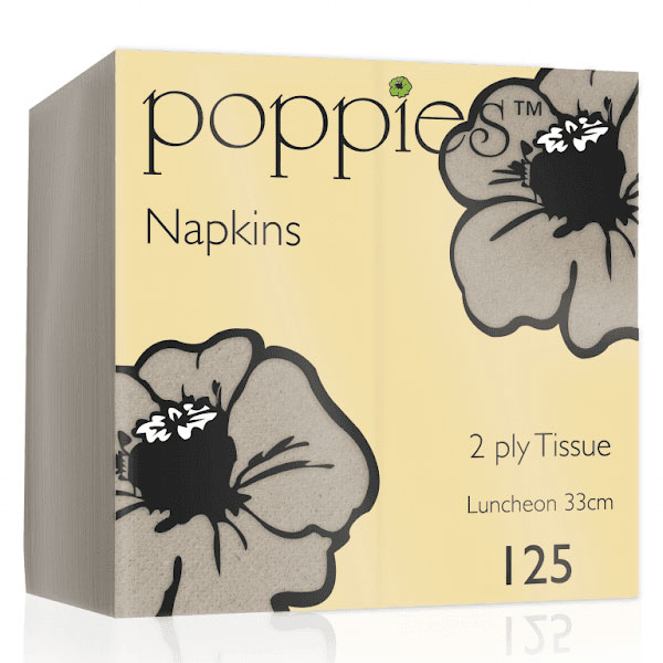 32cm 2 Ply 8 Fold Napkin Kraft