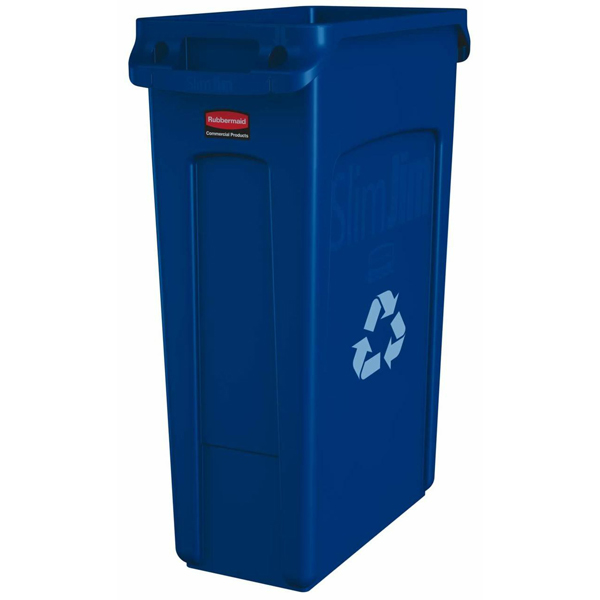 87l Rubbermaid Vented Channel Slim Jim Bin