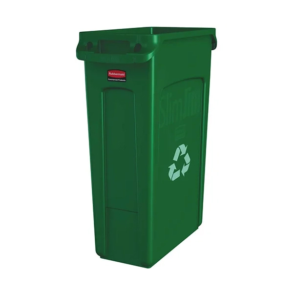 87l Rubbermaid Vented Channel Slim Jim Bin
